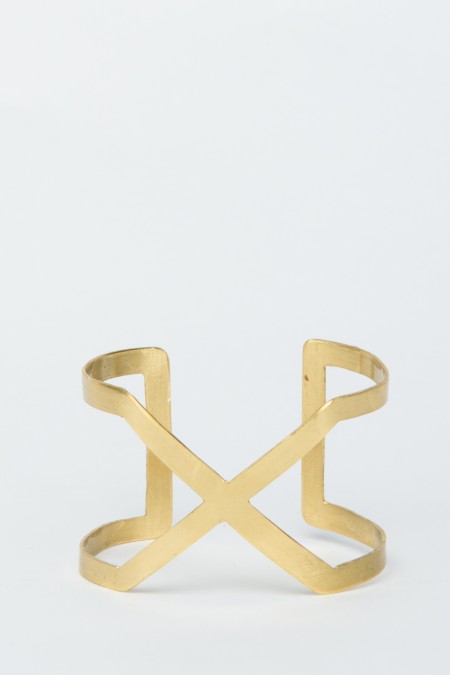 X Brass Cuff