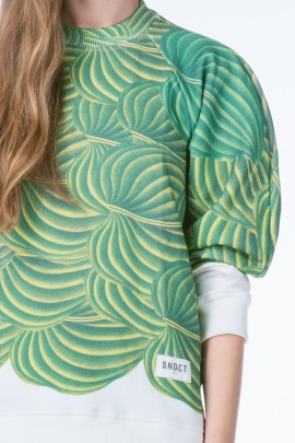 Monstera Leaf Botanical Layer Sweatshirt