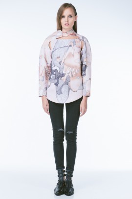 Architectural Cutout Sweatshirt