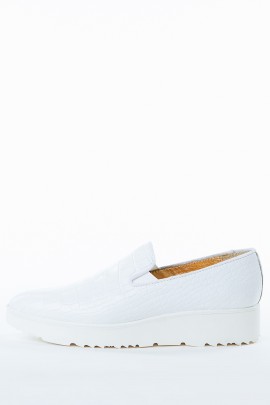Croc Embossed Slip On Creepers