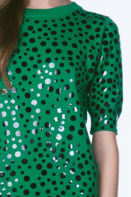 Mirrored Polka Dot Sweater