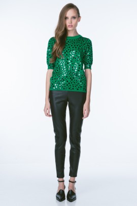 Mirrored Polka Dot Sweater