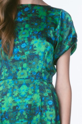 Cereus Silk Floral Dress 