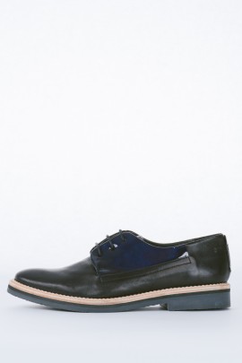 Allison Black Leather Oxford