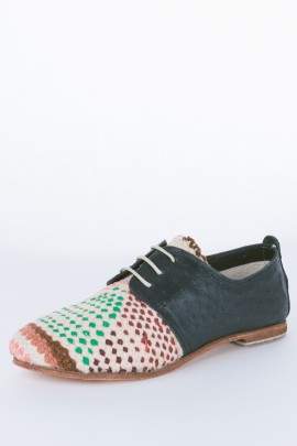 Pastel & Ostrich Leather Oxford