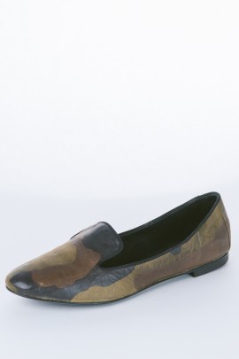 Camo Leather Smoking Slipper