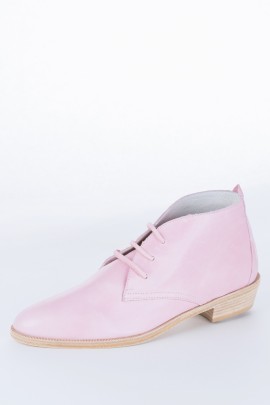 Blush Pink Leather Benni Boot