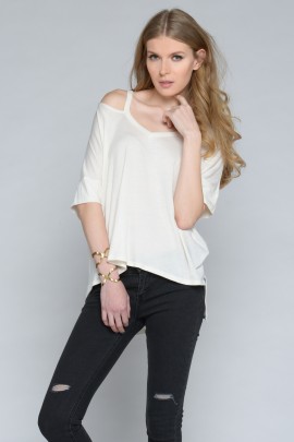 Slouchy V-Neck T-Shirt