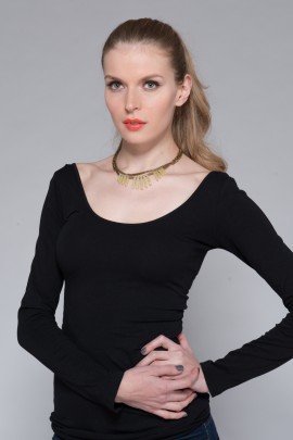 Citrine Jasper Stone Collar Necklace