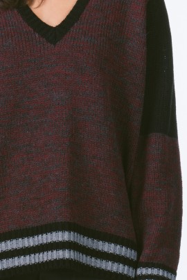 Slouchy Varsity Sweater 