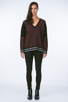 Slouchy Varsity Sweater 
