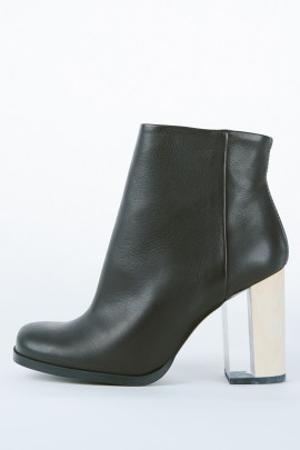 Ali Wood & Clear Heel Boot