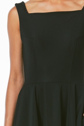 Square Neck Circle Skirt Dress