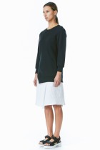 black cotton sweatshirt