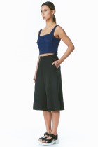 black culotte with side slit