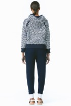 navy sweatpant sweatpant pants contrast ribbing