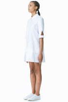 white cotton tennis dress