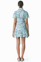 button down shirt dress scallop hemline