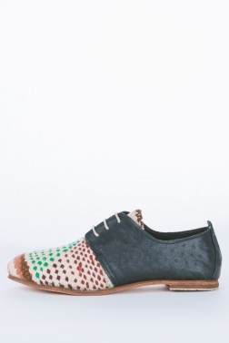 Pastel & Ostrich Leather Oxford