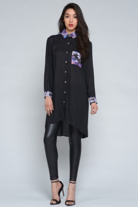 Dark Paradise Shirt Dress