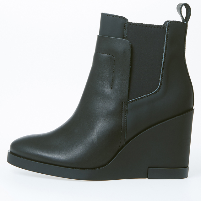 Miista Shoes Tania Black Wedge Boot