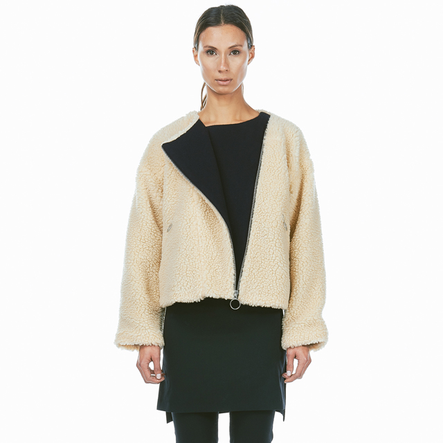 Yune Ho Howl Sherpa Biker Jacket