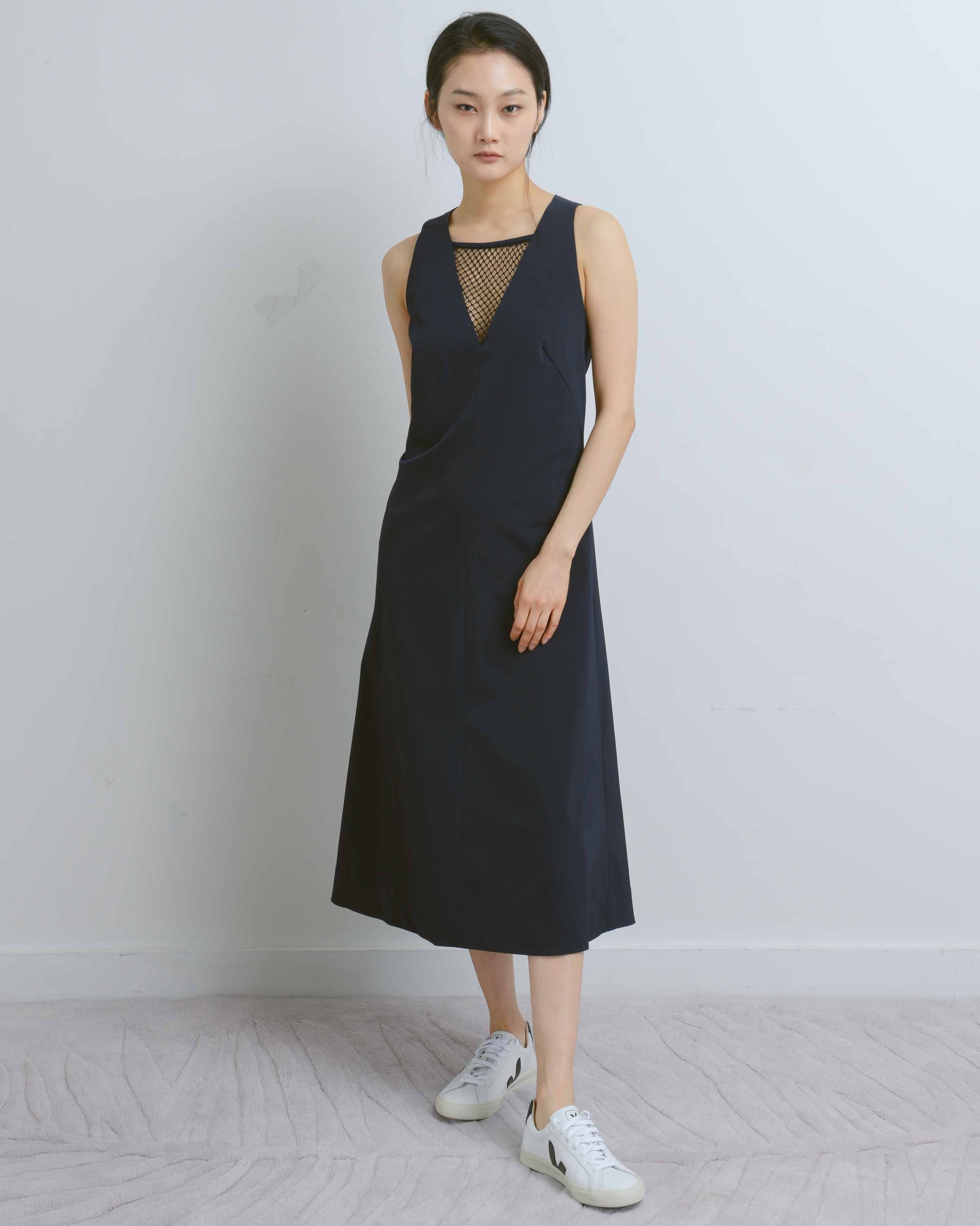 Midnight V-Neck Insert Dress