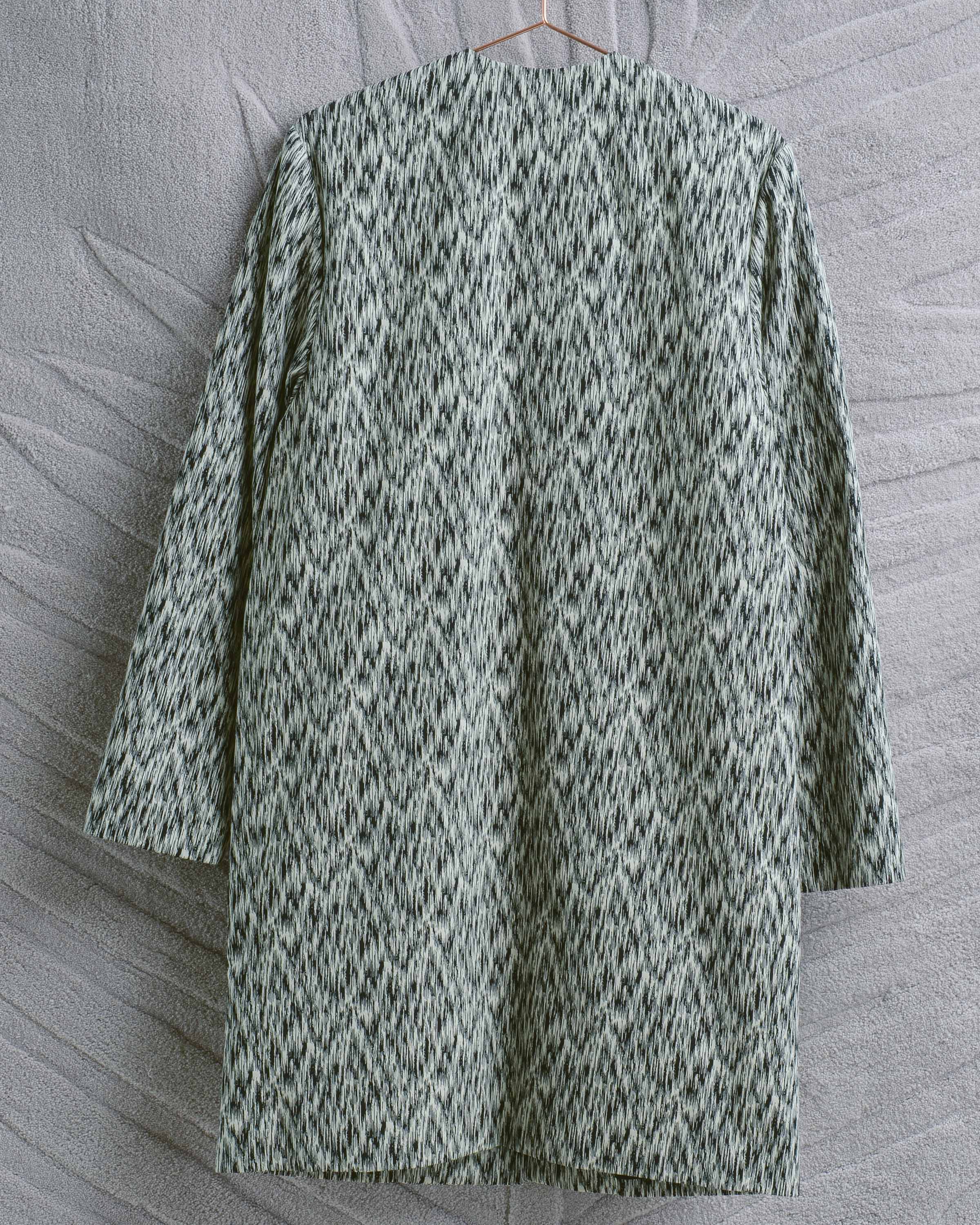 Black and White Lightweight Cotton Coat