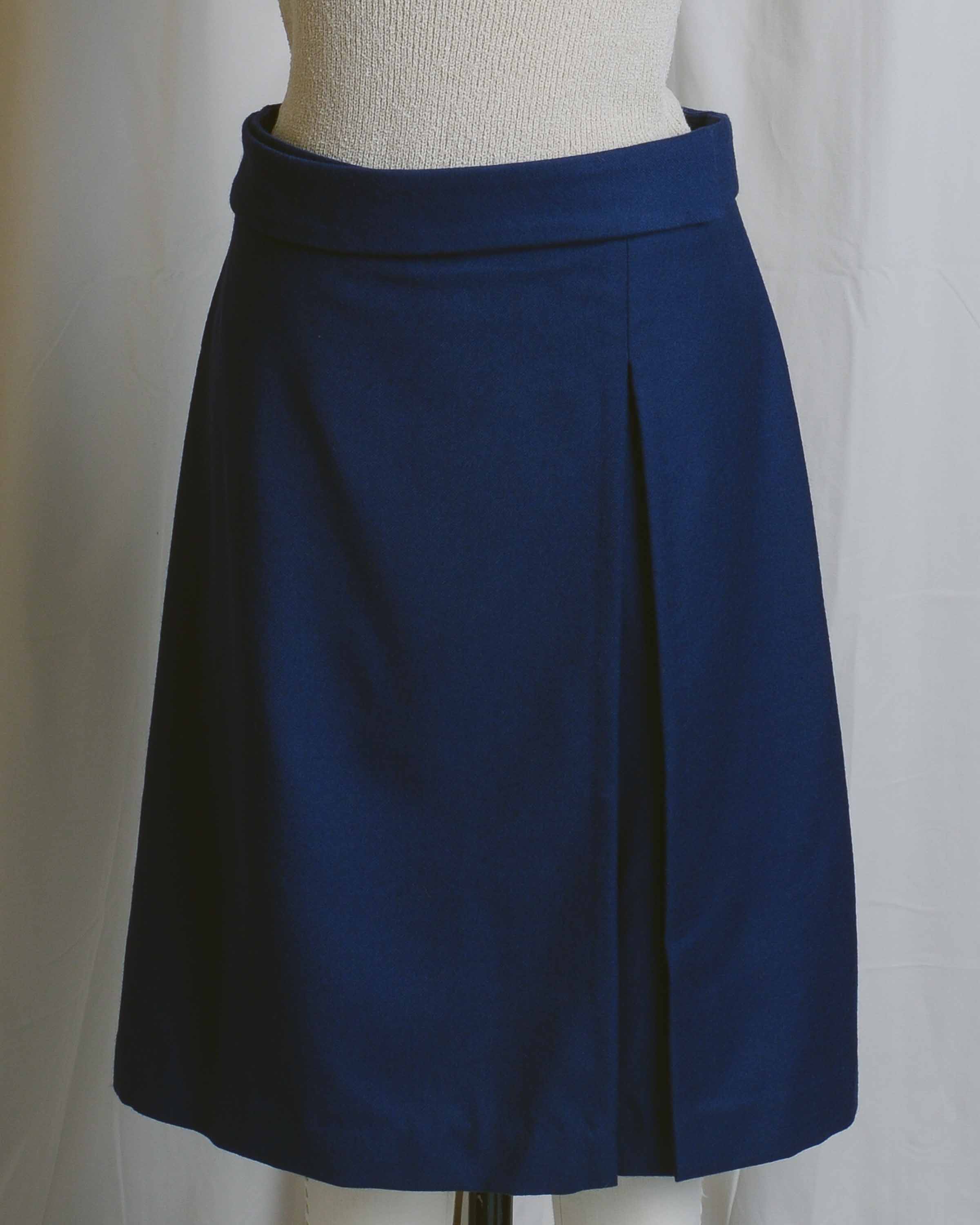 Navy Wool Skort