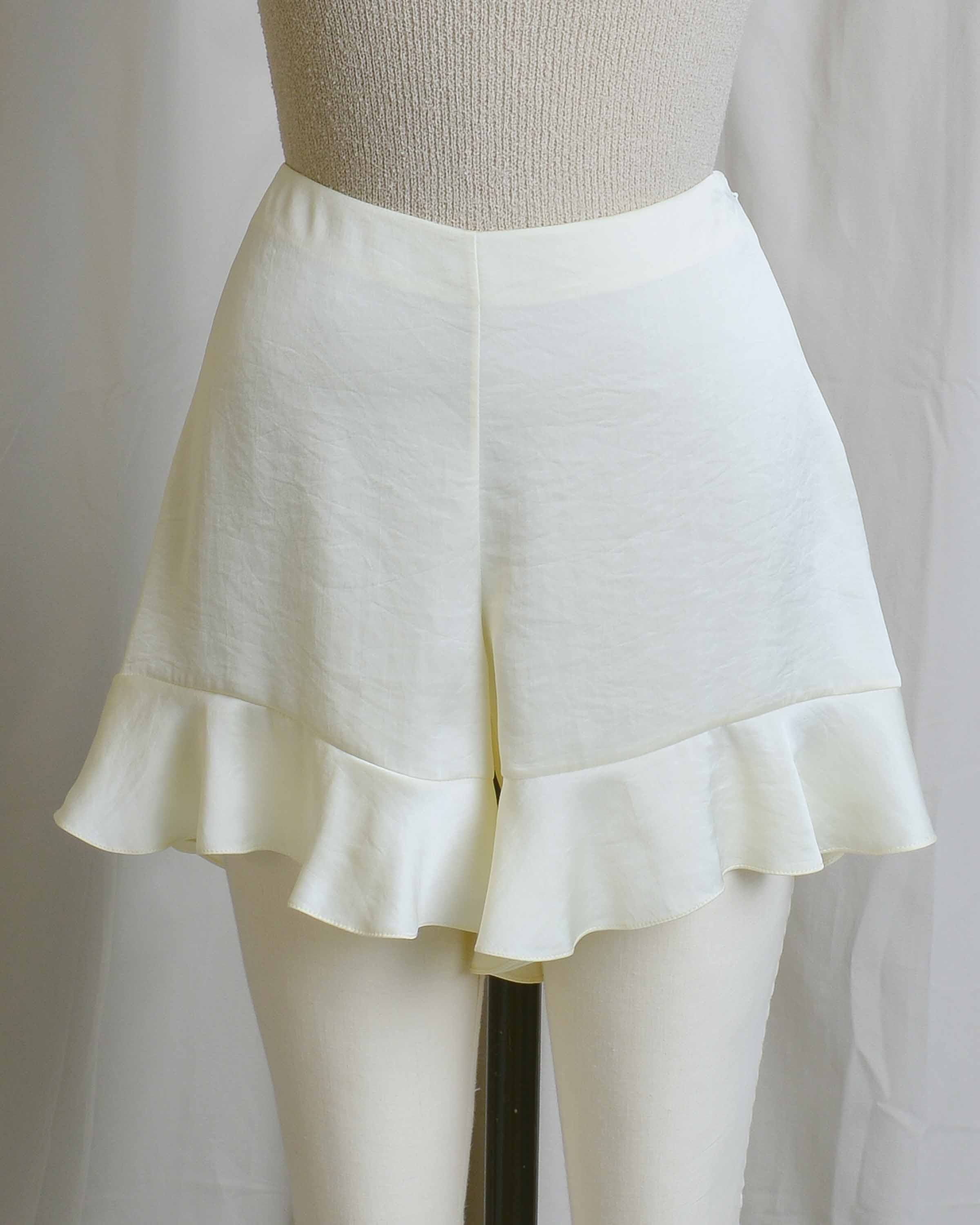 Yellow Ruffle Vanessa Shorts