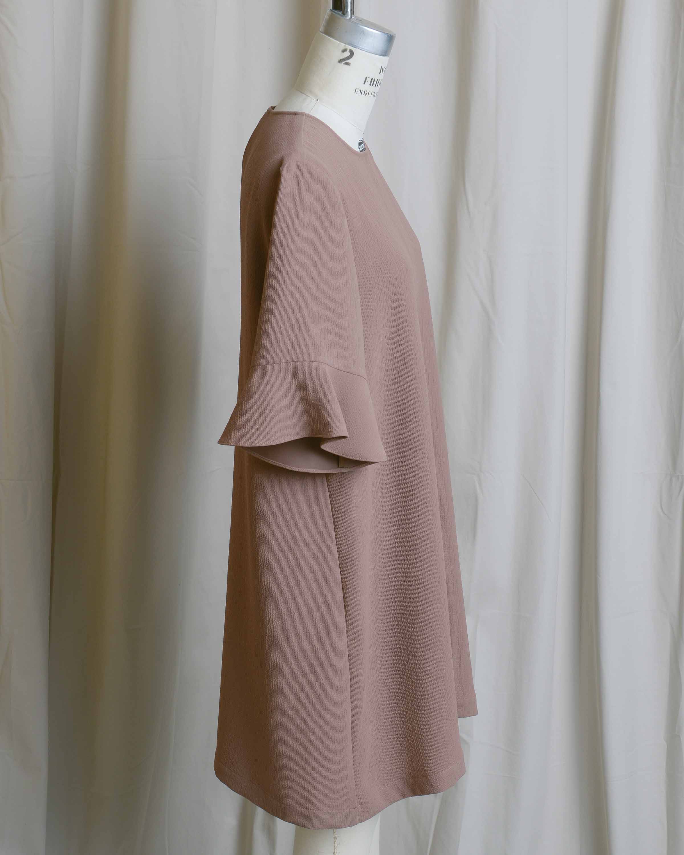Minimal Mocha Shift Dress
