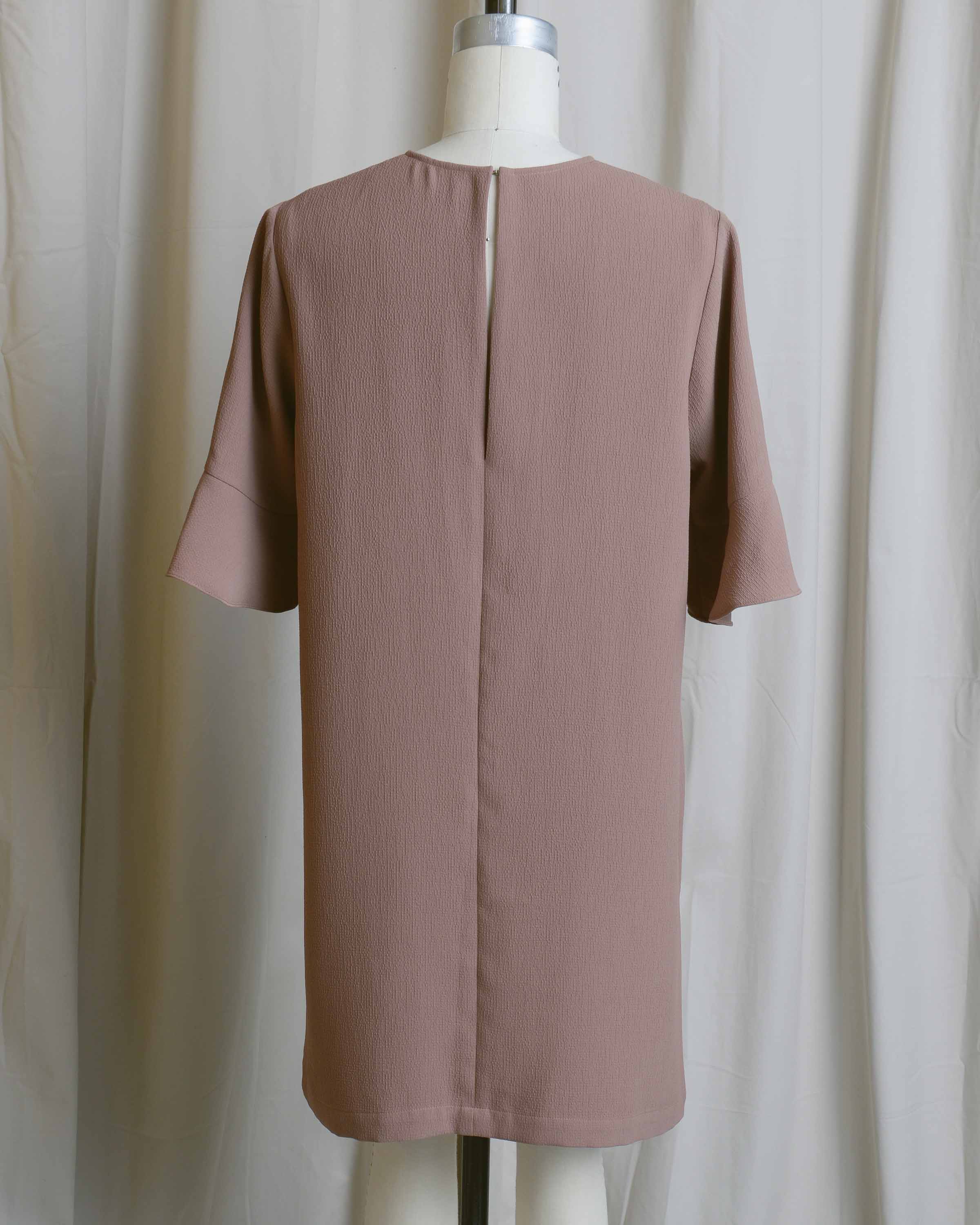 Minimal Mocha Shift Dress