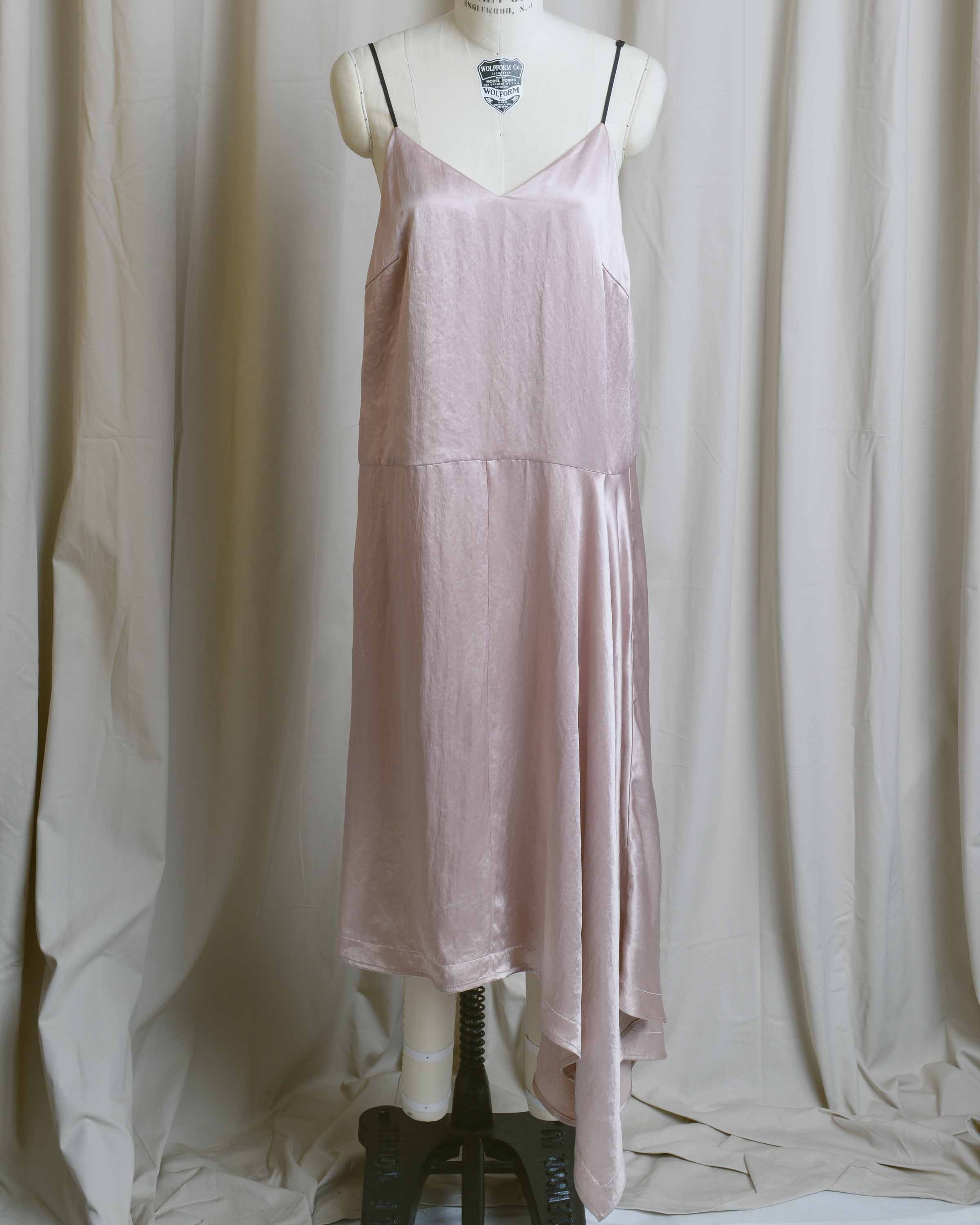 Drop Waist Asymmetrical Slip Dress