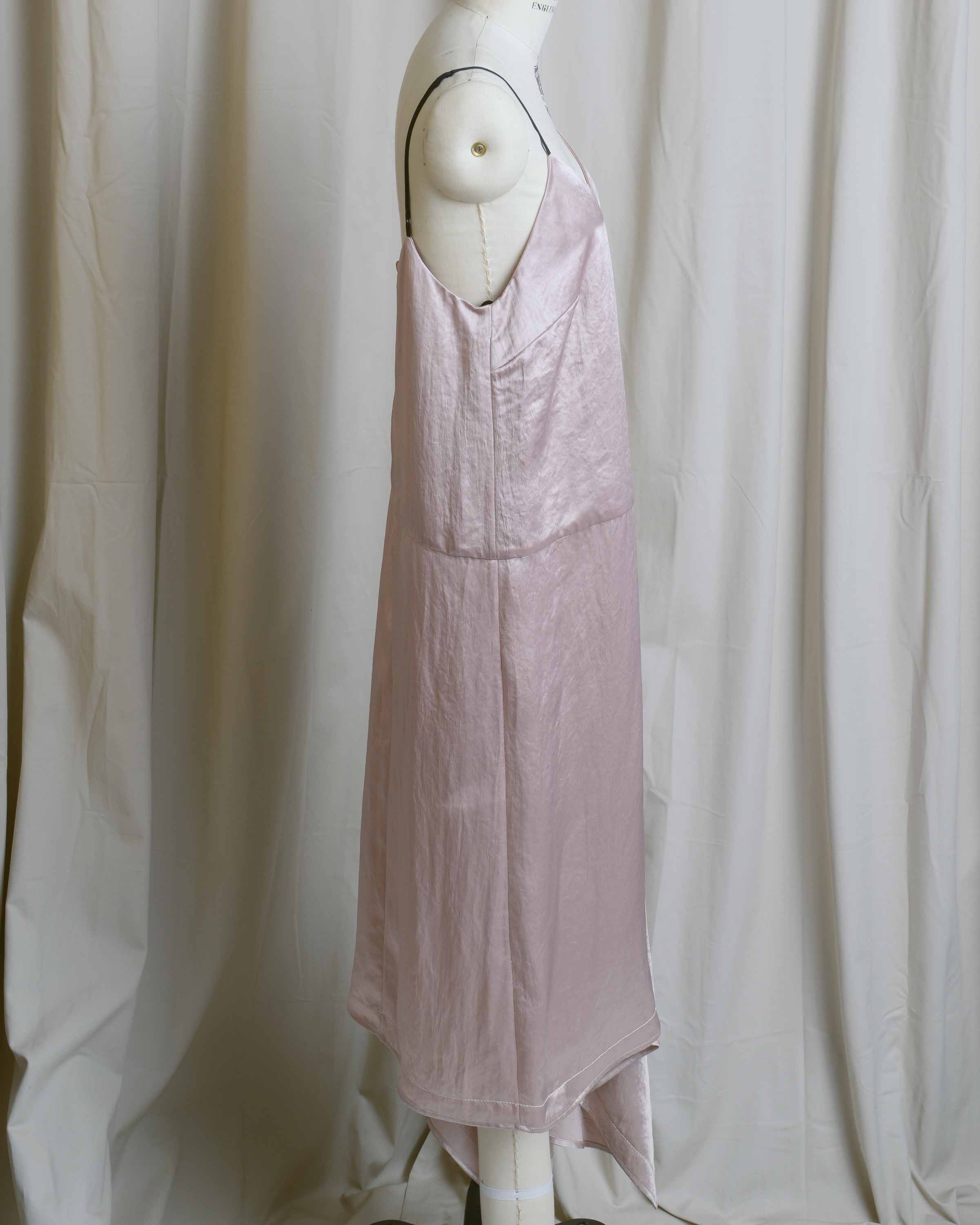 Drop Waist Asymmetrical Slip Dress