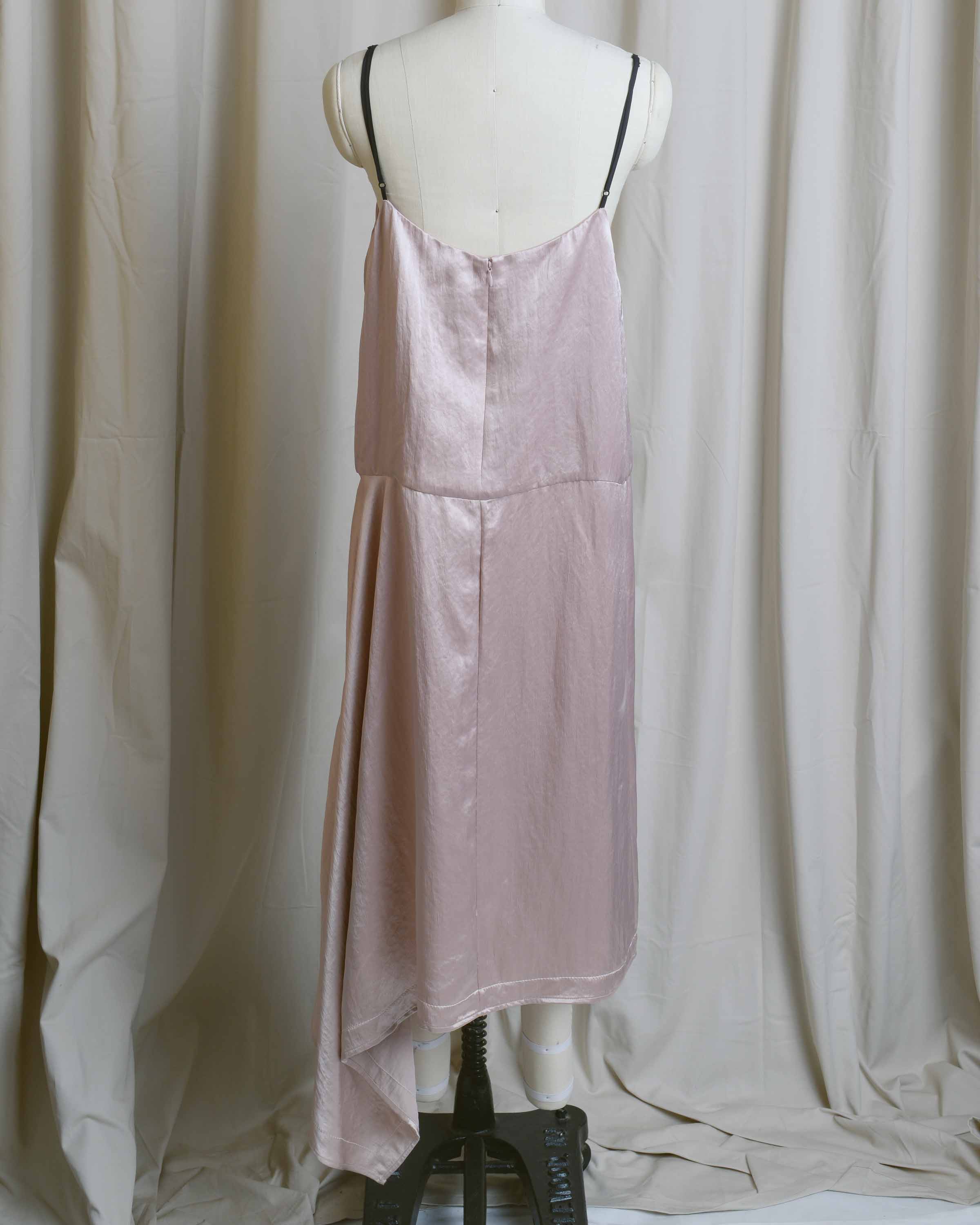 Drop Waist Asymmetrical Slip Dress