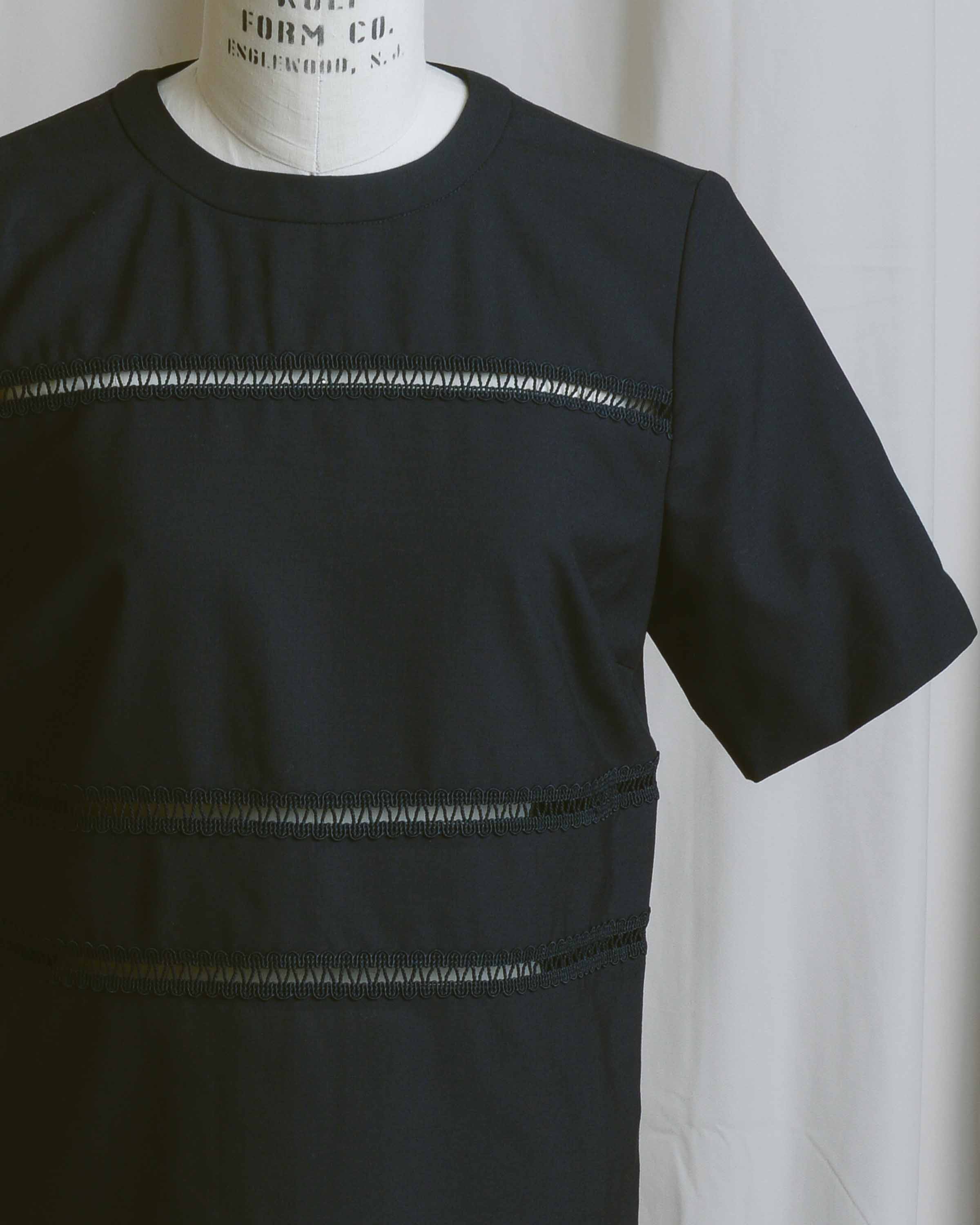 Eyelet Detail Shift Dress