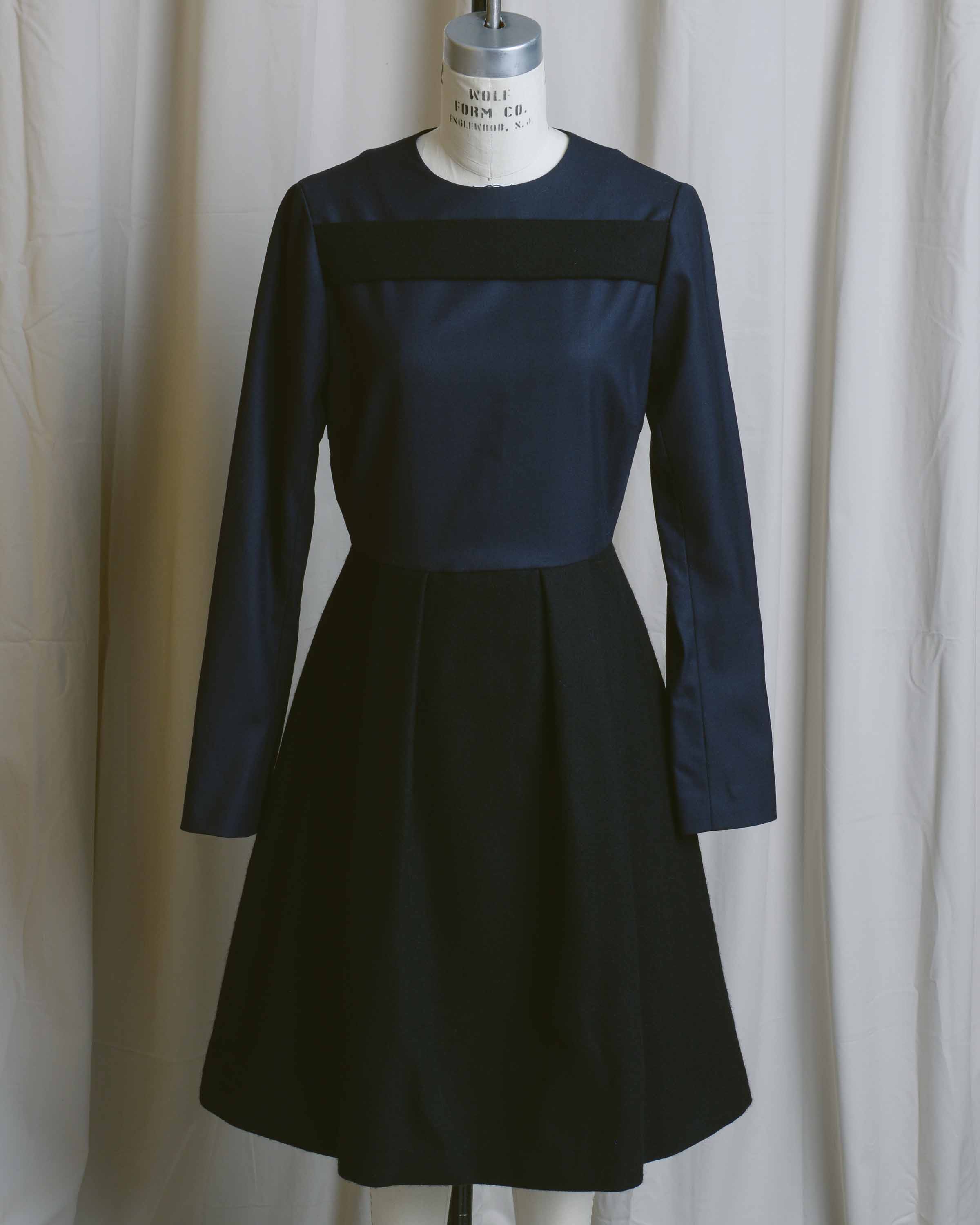 Color Block A-Line Dress