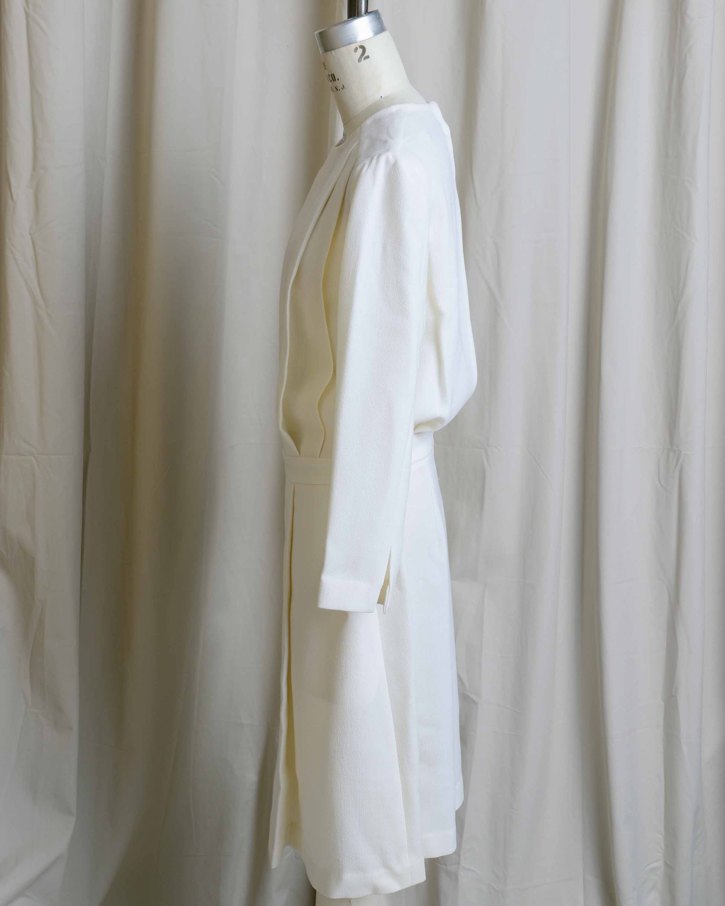 Off-White Open Back Dress