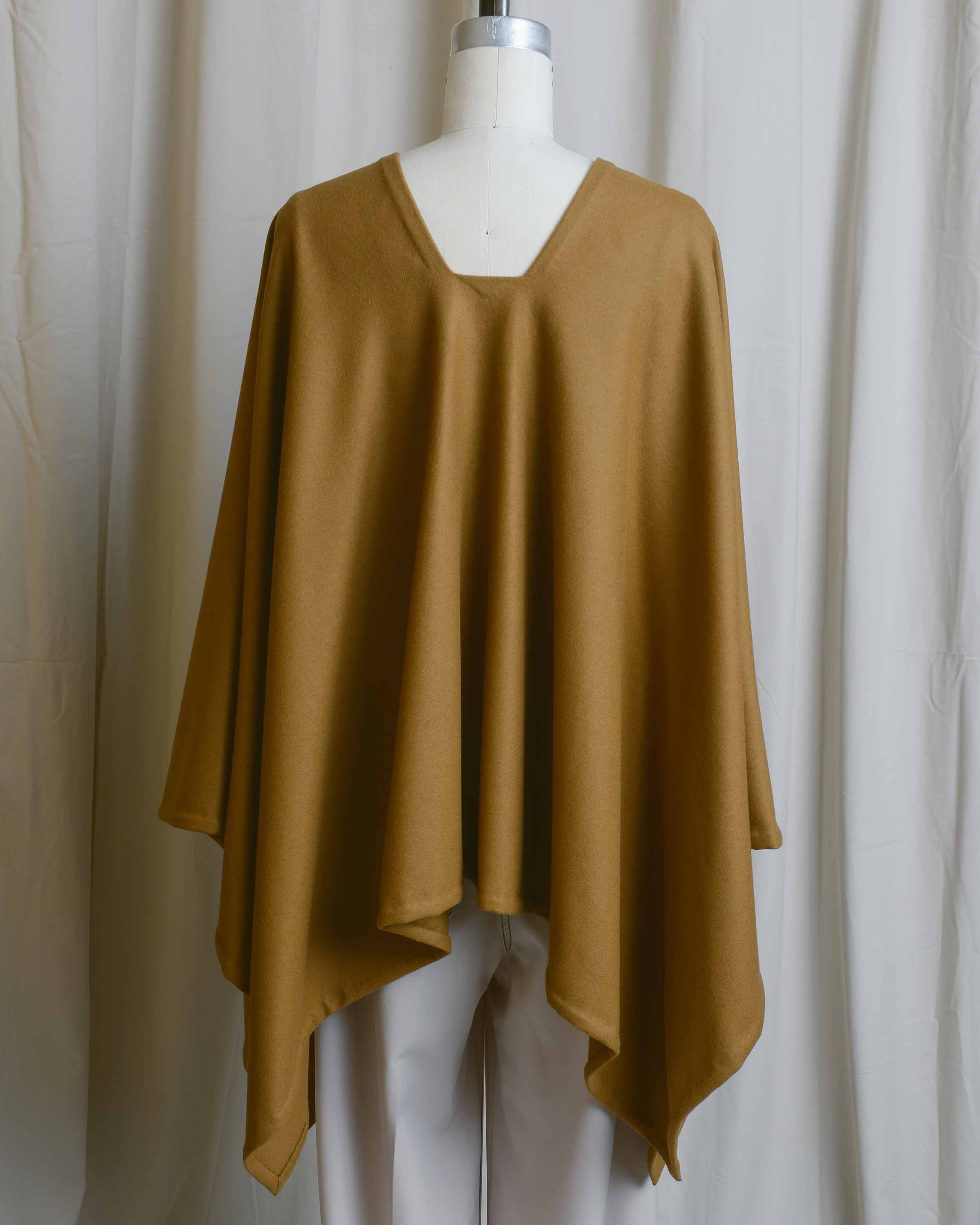 Camel Wool Poncho