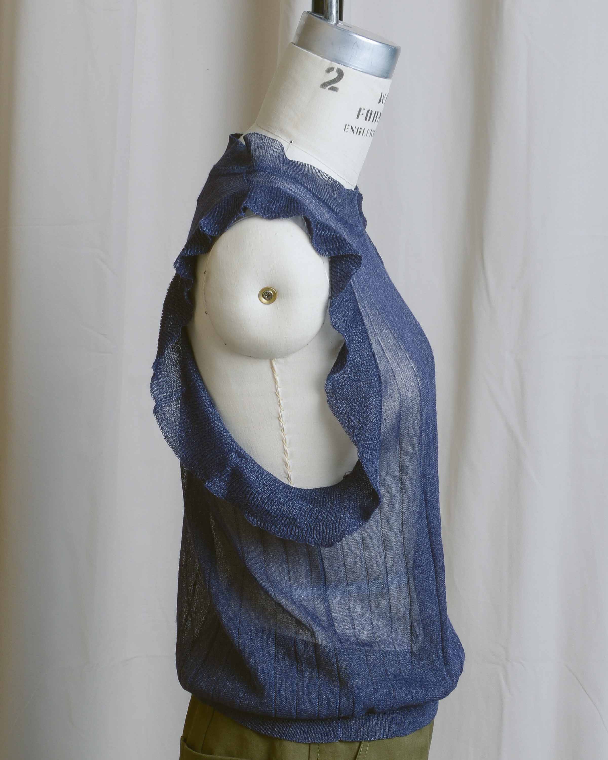 Sheer Navy Winona Top