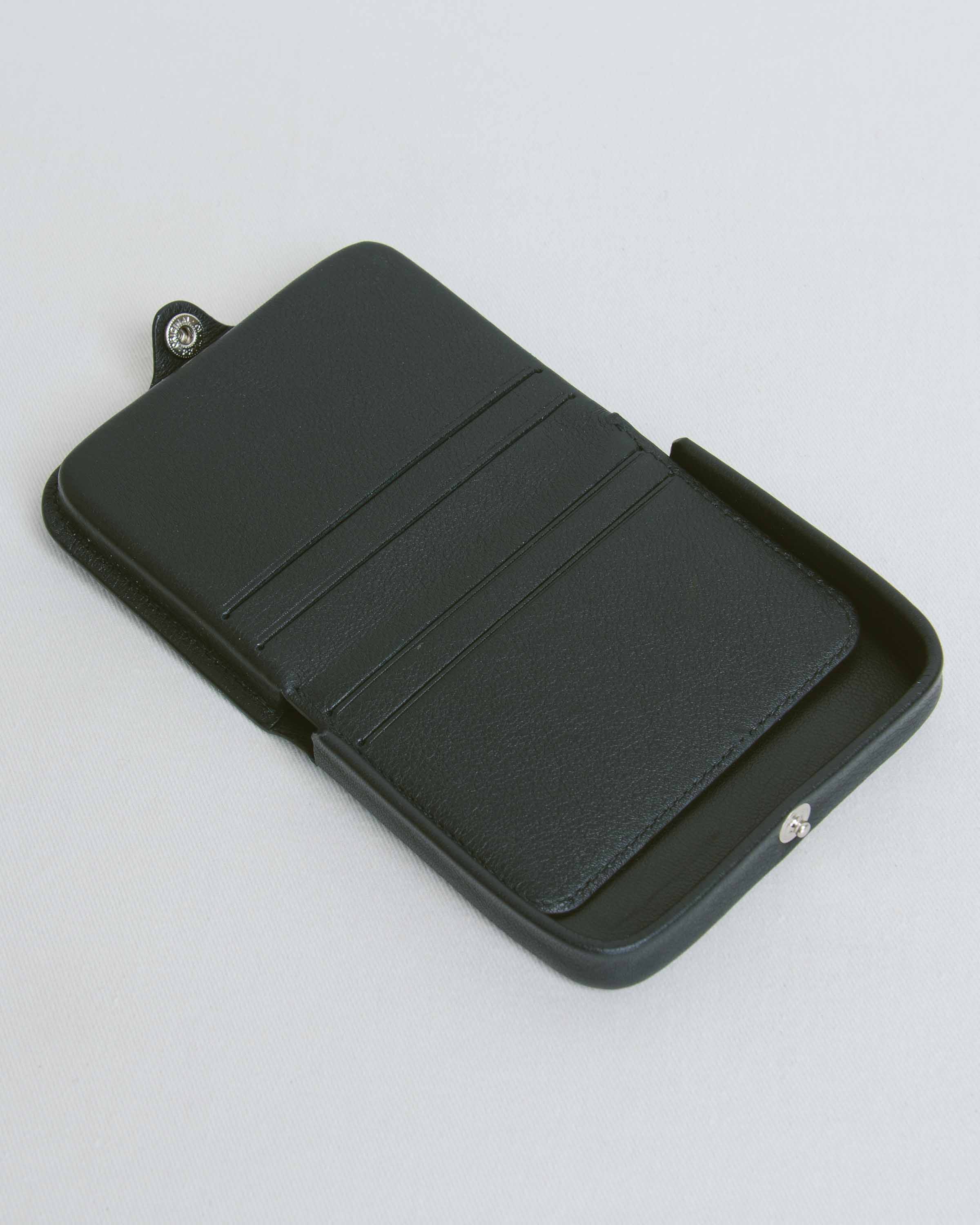 Nappa Black Card and Coin Holder