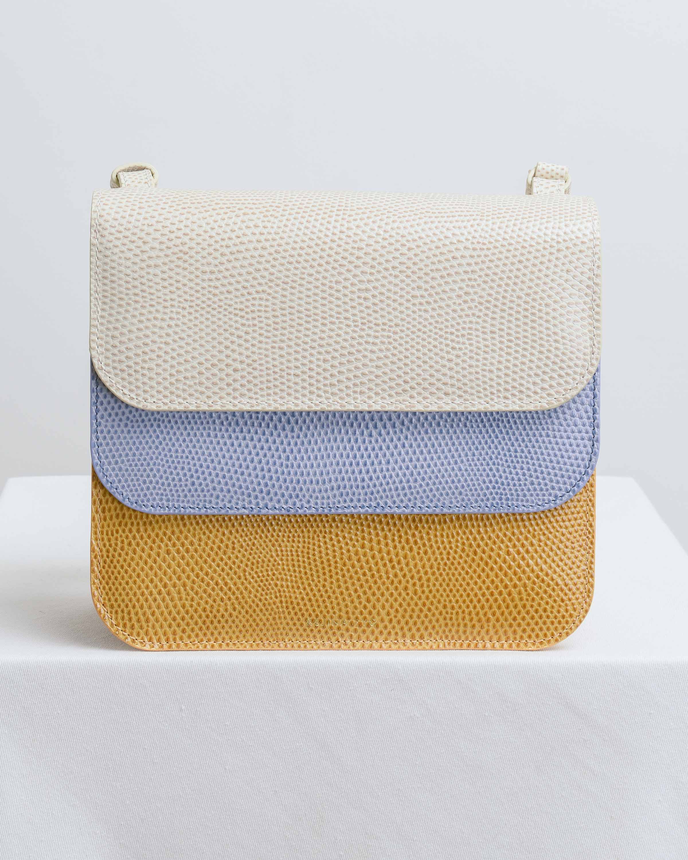 Lavender Ana Embossed Trio Bag
